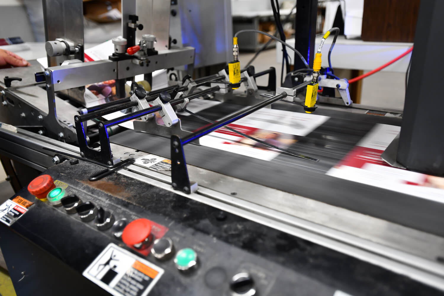 Large-scale printing operation in motion